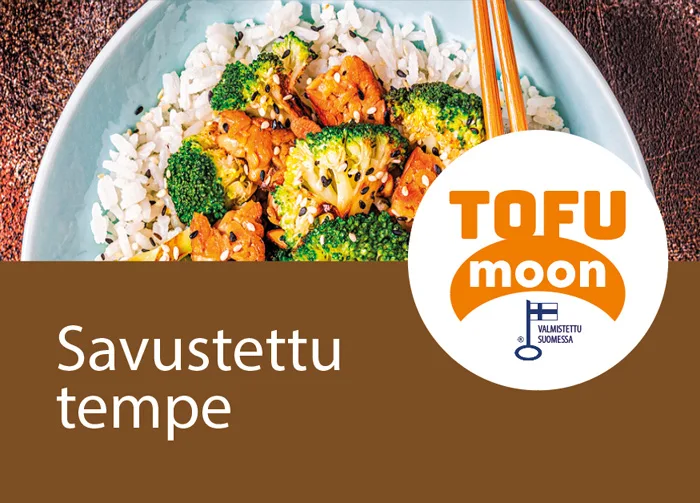 Savustettu tempe pakkaus